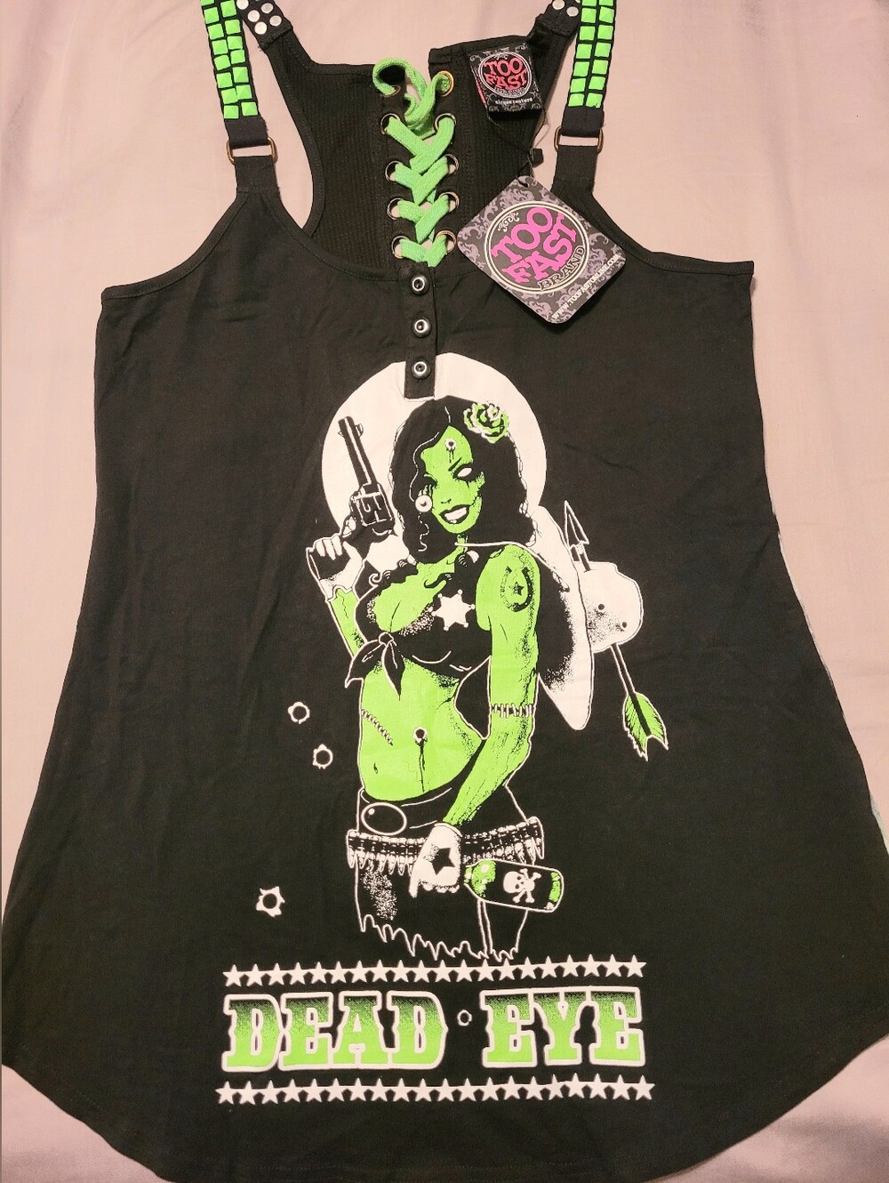 Too Fast Rockabilly Tank Top ❤️ Retro & Gorgeous! NWT Size XL